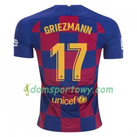 Koszulka FC Barcelona Antoine Griezmann 17 Domowe Koszulki Piłkarskie 2019-2020 Krótki Rękaw 